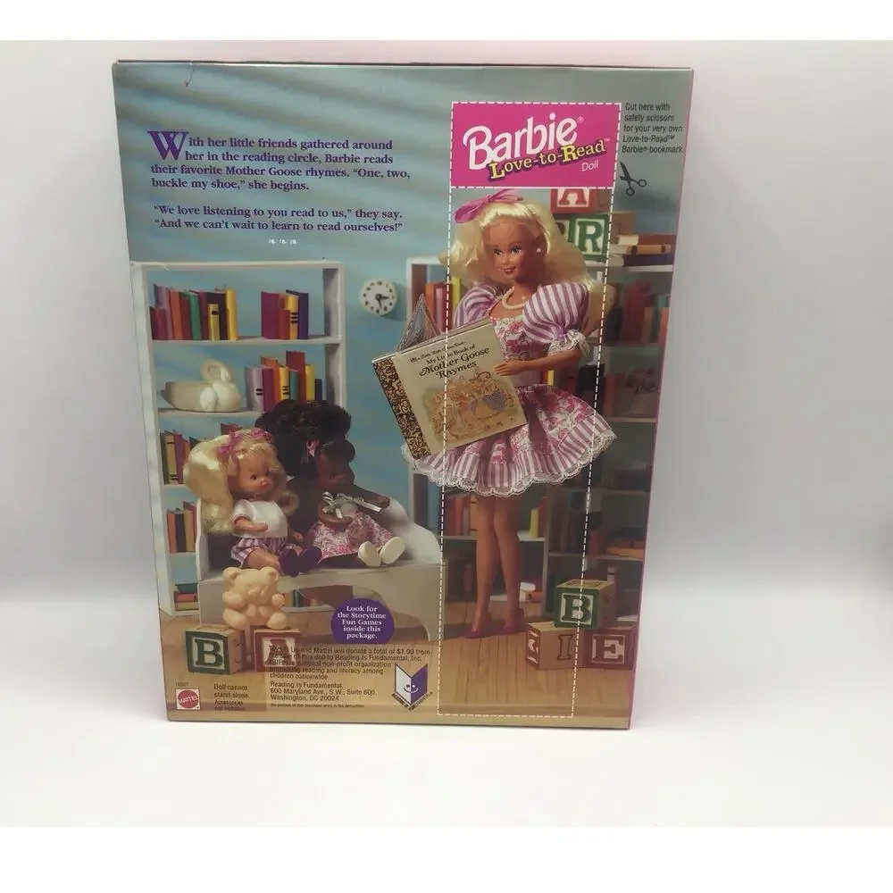Barbie Love To Read Doll Deluxe Gift Set 1992 Mattel 10507 Golden Book NIB New